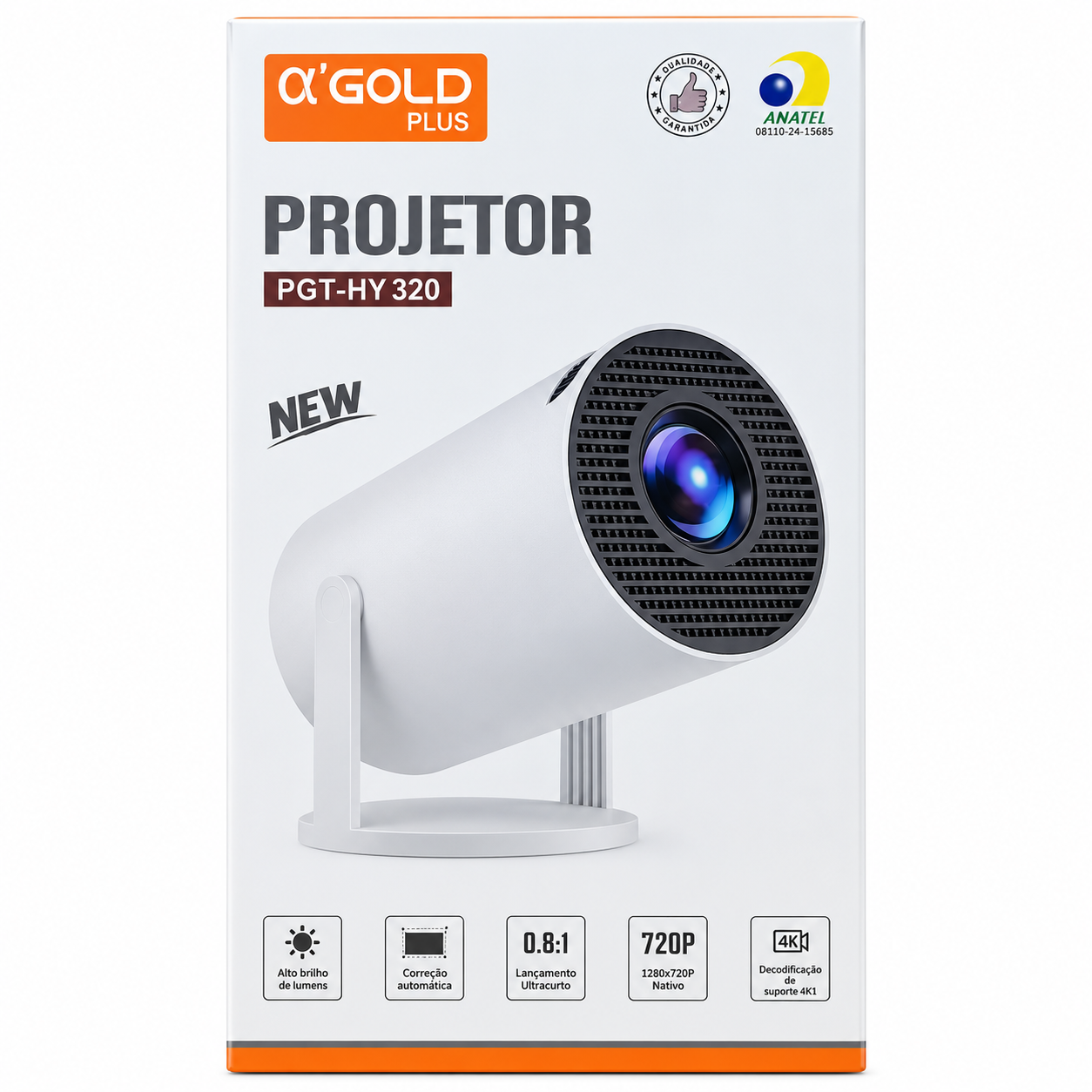 Projetor de imagem Agold PGT-HY 320