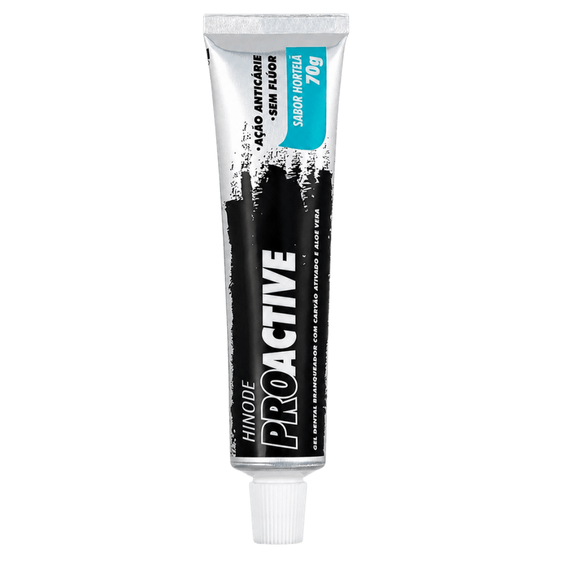 Hinode Gel Dental com Carvão Ativado e Aloe Vera Proactive - 70g