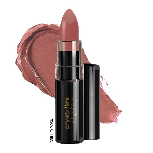 Batom Matte Brilho Rosa Crystallini