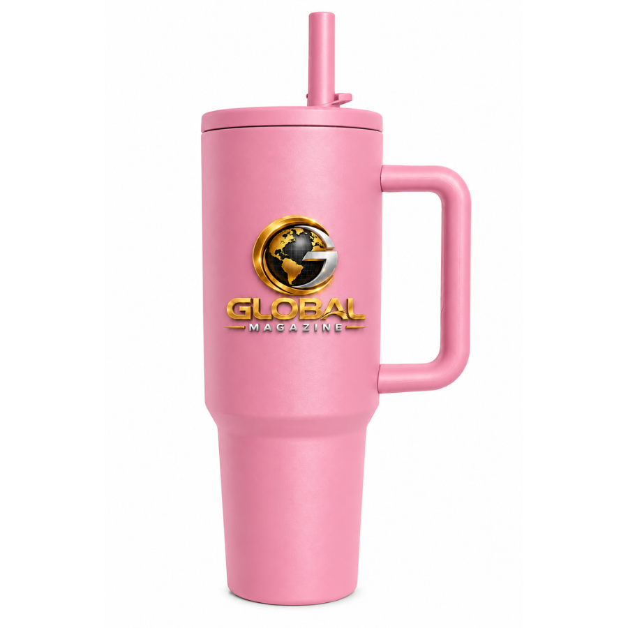 Garrafa de água 1,2L Rosa - Global Magazine