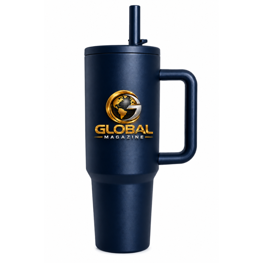 Garrafa de água 1,2L Azul marinho - Global Magazine